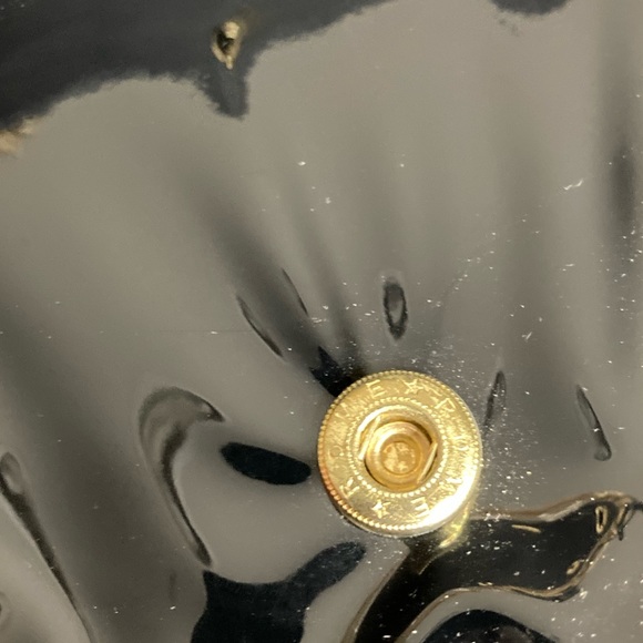 Vintage patent leather oversized clutch envelope purse handbag - Picture 4 of 6